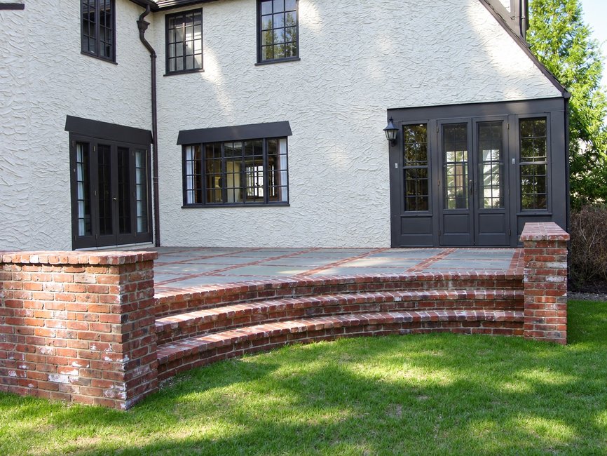 scarsdale tudor patio after